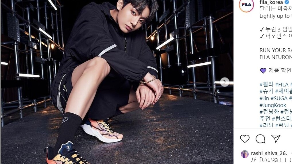 BTSジョングクの軽やかなステップに目が離せない！ FILAとのコラボ動画