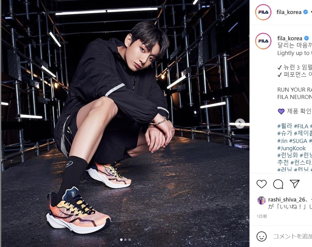 BTSジョングクの軽やかなステップに目が離せない! FILAとのコラボ動画 BTSジョングクの軽やかなステップに目が離せない! FILAとのコラボ動画