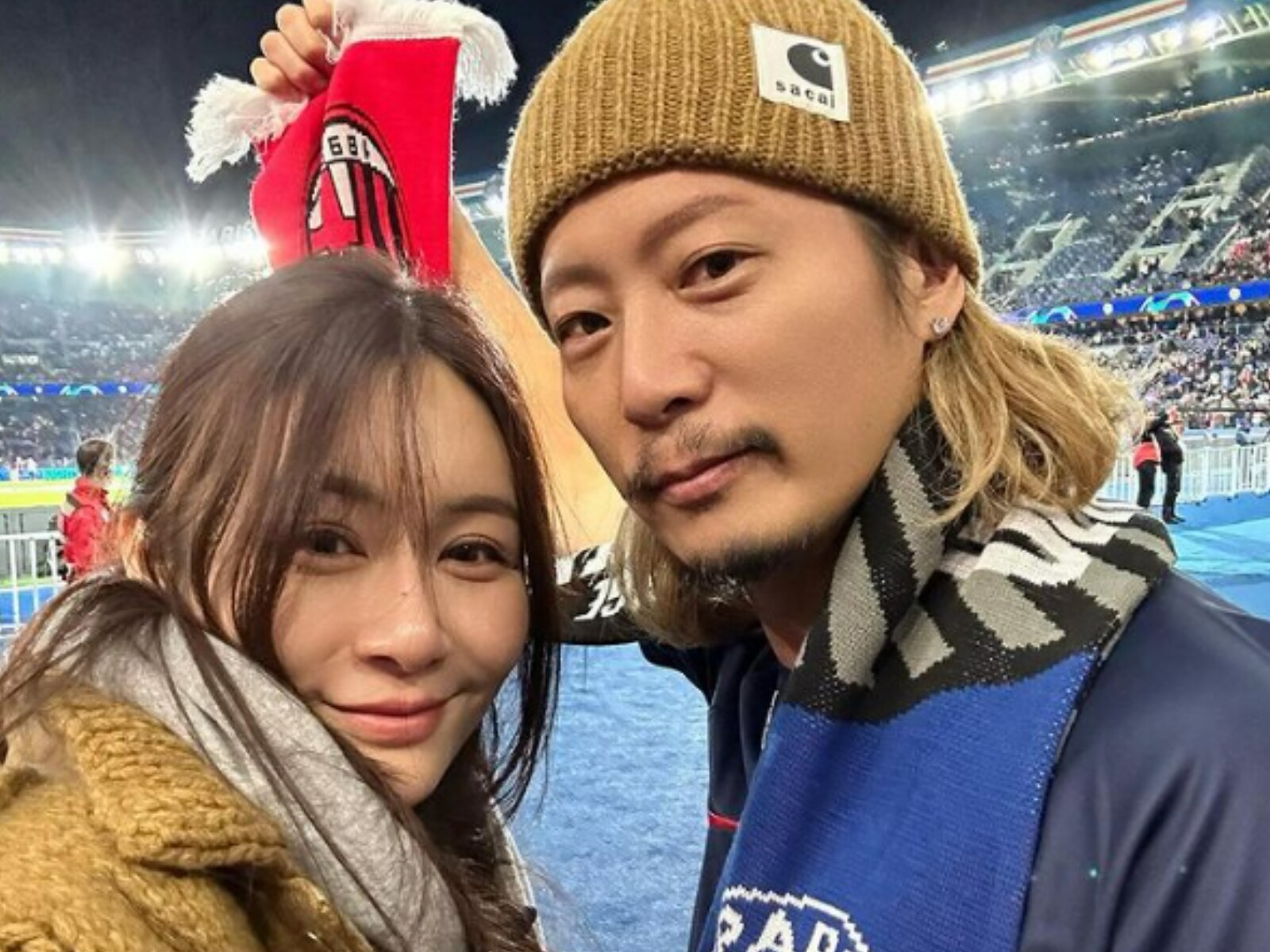 ほんま憧れのご夫婦」元EXILE・黒木啓司、フランスで夫婦サッカー観戦