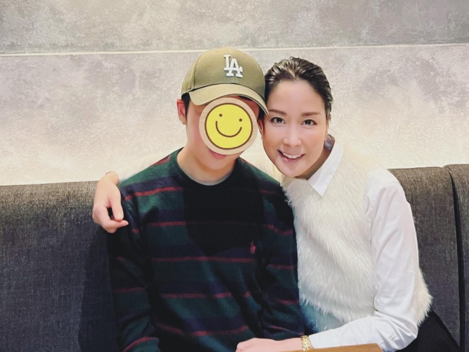 内田恭子、息子との肩組みツーショット公開！ “去年買った”ドジャース