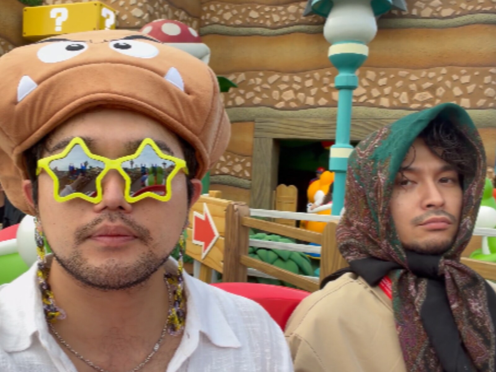 King Gnu・井口＆常田、「虚無シリーズ」再び？ USJで“怪しい”姿を披露